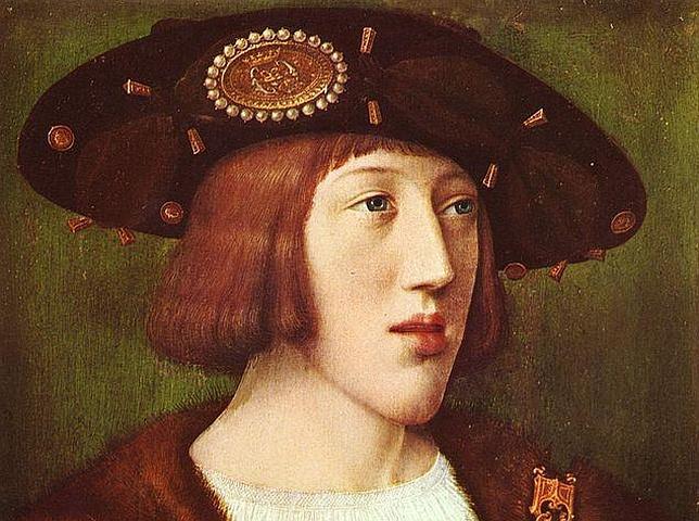 Carlos I, de joven, retratado por Bernard van Orley